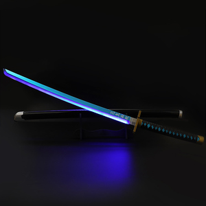 Đồ chơi kiếm <span class=keywords><strong>Katana</strong></span> Nhật Bản phát sáng LED, không sắc bén, an toàn, dành cho trẻ em, cosplay Tokitou Muichirou - Product Image 2