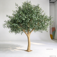Vente en gros de plantes artificielles personnalisées, naturelles et faciles à installer, arbres verts, oliviers artificiels, décorations intérieures pour la maison et les hôtels