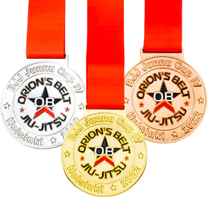 Medalla de Oro Personalizada para Primera, Segunda y Tercera Posición, de Esmalte Suave, con Acabado Dorado, Plateado y Bronce, para Premios Escolares, Deportivos, Nocturnos, Luminosos, de Metal, para Automovilismo y Ciclismo - Product Image 3