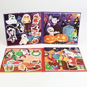 Nouveauté 2026 : Livres de puzzles éducatifs Montessori sur le thème des fêtes de Noël et d'Halloween, jeux et jouets pour enfants garçons et filles - Product Image 2