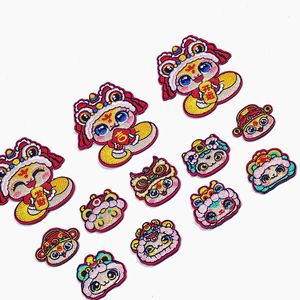 2025 năm mới rắn thêu vải vá lễ hội phong cách quốc gia vá quần áo ba lô Lễ Hội Mùa Xuân ren vá mũ - Product Image 6