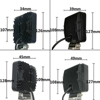Lumière de travail LED BSG 4 pouces 27W, blanc naturel, 2000 lumens, pour voitures, camions 4x4, tracteurs, bateaux, remorques, VTT, SUV, 12-24V