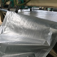 Bâche en rouleau pe transparente, 100% pièces, tissu vierge, 140gsm, hdpe tissé, bâche en rouleau