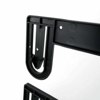 BESTIFORM Ensemble de présentation de vêtements pour adultes à double couche, personnalisé transfrontalier, multifonctionnel, gain de place, en plastique noir pour magasin de vêtements