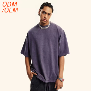 Camiseta Oversize de Algodón Grueso de 310 g/m² para Hombre, Personalizada con Impresión DTF, DTG o Serigrafía, Estilo Vintage, Lavado Ácido, Lisa y sin Estampado - Product Image 2