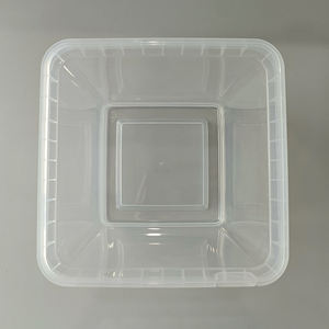 Caja cuadrada de plástico transparente dura de PP <span class=keywords><strong>para</strong></span> alimentos, barra de chocolate, embalaje, helado, contenedor de plástico 2,5 L - Product Image 4
