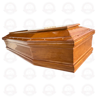 Ataúd de Madera Maciza Europea de Fábrica, Certificado FSC, Personalizable, para Uso Funerario