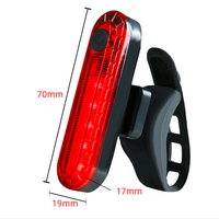 Feu arrière étanche rechargeable à LED Bright Bird avec avertissement de sécurité, alimenté par batterie