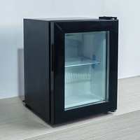 SD21 21L Theken-Eisvitrine mit Selbstschließender Weißer Glastür, Direktkühlung, Mini-Kühltheke, Tiefkühl-Showcase