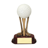 Trofeo de golf de resina WeiVista con forma de torre y base cuadrada negra para el premio de campeonato Proveedor personalizado