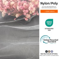 Tissu en maille de nylon blanc 15 g/m² respirant et léger de 1 mm, 100 % nylon, pour robes de soirée et robes à paillettes, tissu tulle, tissu dentelle
