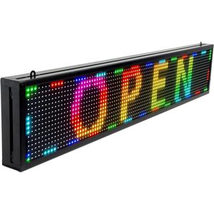 Pantalla LED programable P10 para exteriores, impermeable, a todo color, cartelera digital con CMS integrado, texto desplazable, controlable por WiFi. - Product Image 1