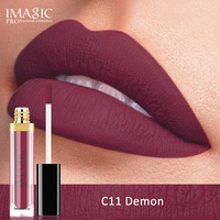 IMAGIC Meilleure vente label privé végétalien longue durée étanche mat Lipquid gloss mat rouge à lèvres maquillage