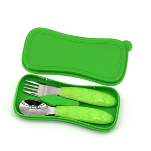 <span class=keywords><strong>Numnum</strong></span> Bébé Cuillères Ensemble 2pc Boîte En Plastique Emballage En Acier Inoxydable Bébé <span class=keywords><strong>Cuillère</strong></span> et Fourchette Ensemble - Product Image 6