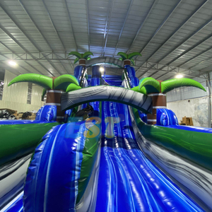 Grandi dimensioni per adulti cortile scivolo d'acqua gonfiabile e piscina commerciale palma scivolo gonfiabile con piscina per la <span class=keywords><strong>vendita</strong></span> - Product Image 4