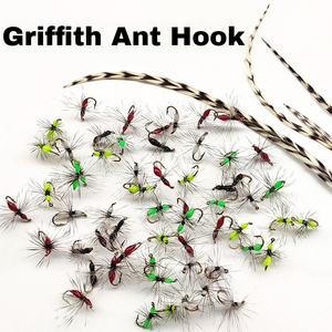 Leurre de pêche à la mouche Demoiselle Ant Griffith Micro Bionic Insect Feather Hook pour la pêche à la mouche en eau douce de la <span class=keywords><strong>truite</strong></span> et du bleak - Product Image 3