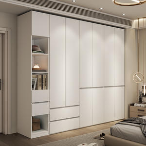 Meubles armoires en bois portes coulissantes armoire de luxe armoire meubles de chambre armoire en bois à trois portes - Product Image 4