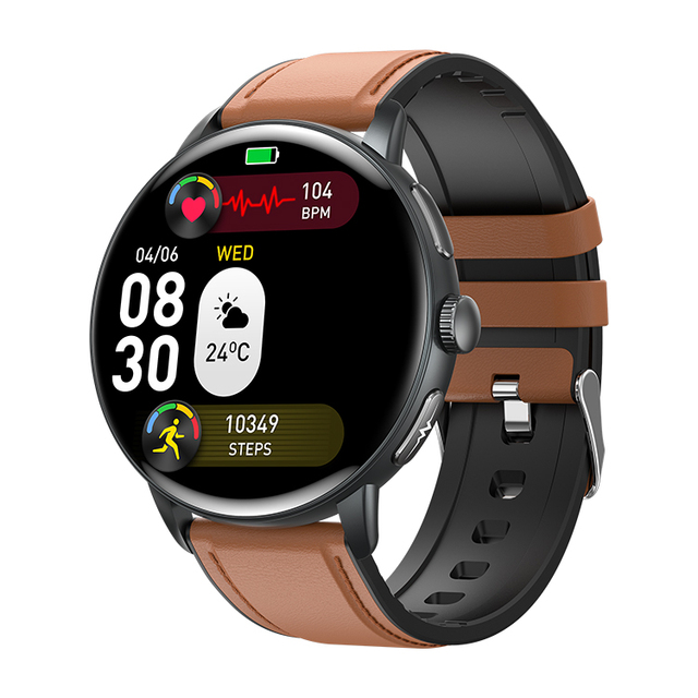 Multi Sport Mode ECG Heart Rate Health Monitoring IP68 Waterproof 1.56 Inch AMOLED Screen AI-GPT ET473 Smart Watch With SOS