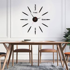 Wholesale 3D Wall Sticker <b>Clock</b> DIY Acrylic <b>Digital</b> <b>Clock</b> Silent Quartz Watch for Home Office Decoration - Product Image 5