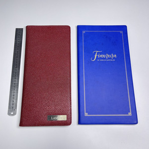 Cubierta de menú de cuero PU personalizada Clip de factura vajilla de alta calidad para restaurante Hotel para sala de estar baño cocina ropa - Product Image 2