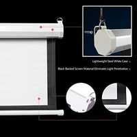 Écran de projection motorisé blanc de 60 pouces pour cinéma, écran de projection électrique normal, montage au plafond, 4K, home cinéma 3D