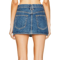 Jupe en Jean taille haute pour femme, Mini jupe en Jean, personnalisée, 2023