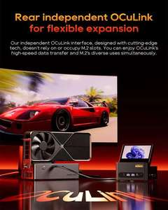 Aoostar G-FLIP Mini PC 5 inch màn hình AMD Ryzen ai 9 HX 370 Intel Ultra 7 155h máy tính chơi Game oculink 2xusb4 win11 wifi7 - Product Image 4