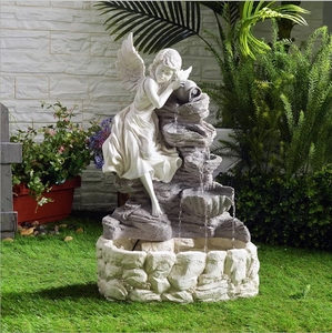 European-Style Rockery and Running Water Furniture Fountain and Fish Pond Waterscape - Product Image 1