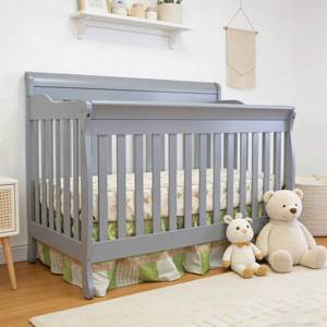 Cuna convertible moderna 3 en 1 de madera color miel para bebé, cama multiusos para dormitorio, hospital y escuela - Product Image 2