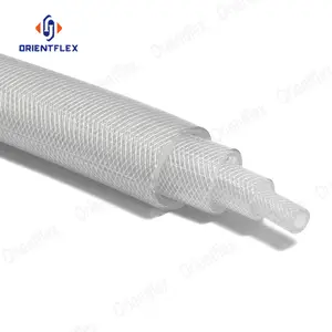 Kunststoff PVC Bewässerungs schlauch Flexible klare verstärkte Faser geflochtene Weich wassers ch lauch Rohrs ch lauch Lieferanten