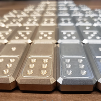 Acier inoxydable ou métal usiné bronze double six dominos