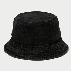 Fashion Trendy Vintage Washed Denim Fisherman <b>Hat</b> Summer Sunshade Character Solid Color Bucket <b>Hat</b> <b>for</b> Women - Product Image 6