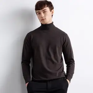 फ़ैक्टरी लागत मूल्य आधुनिक कैज़ुअल बुना हुआ स्वेटर सॉलिड स्वेटर बुना हुआ ऊनी स्वेटर टर्टलनेक पुरुषों का स्वेटर