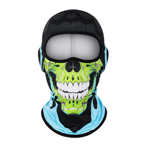 Printed Halloween Skull Motorcycle Face Mask Ice Silk Breathable Unisex Cycling Mask - Product Image 3