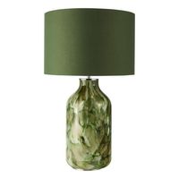 Lampes en rotin naturel, lampes en résine, base en forme de vase naturel, abat-jour en tissu imprimé plissé ou en rotin en option