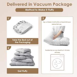 Almohadilla protectora de lana esponjosa para Perrera de mascotas, Cama grande lavable para perros con cubierta extraíble Reversible para perros y gatos - Product Image 2