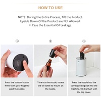 Diffuseur de voiture USB rechargeable 10 ml, diffuseur d'huiles essentielles portable sans eau avec garantie d'un an pour les voyages