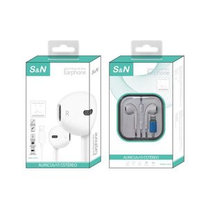 S&N หูฟังสเตอริโอไดนามิกเบสพร้อมไมโครโฟนสำหรับอุปกรณ์ไอโฟนและแอนดรอยด์ - Product Image 1