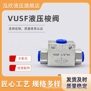 Vanne hydraulique à trois voies VUSF G1 2 en acier, commande manuelle, pour produits pétroliers - Product Image 5