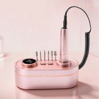 Nouvelle perceuse à ongles portable rechargeable 45000 tr/min, lime à ongles électrique sans fil pour salon et manucure à domicile, élimination des ongles en acrylique