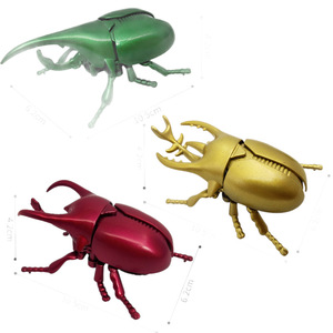 Jouet à remonter en forme de scarabée rhinocéros, modèle mécanique de 6,2 cm, jouet pour enfants unisexe, âge 5-7 ans, en ABS - Product Image 1