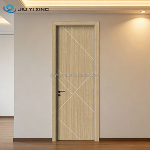 Puerta Interior de WPC de Alta Calidad Jiuyixing, Proceso de <span class=keywords><strong>Pintura</strong></span> 5D, Aislamiento Acústico, Impermeable, Puerta Precolgada para Baño de Hospital - Product Image 2