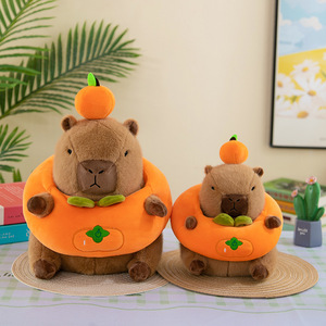 Peluche de Capibara Adorable y de Moda, Relleno de Algodón PP Súper Suave, Amuleto de la Suerte, Regalo de Cumpleaños para Niños, Venta al por Mayor - Product Image 1