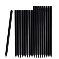 Crayons en bois noir de qualité supérieure pour étudiants, écriture, dessin, croquis, art, apprentissage en classe, éducation