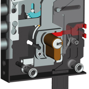 SERRURE ÉLECTRIQUE À APPLIQUER SUR LE CYLINDRE AVEC LE FONCTIONNEMENT DES ENGRENAGES ART. 15515 CISA E64 - Product Image 3