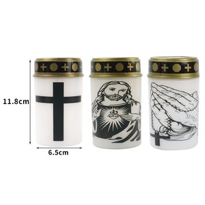 Led pin năng lượng mặt trời Vườn nến trắng đèn không thấm nước nhấp nháy tưởng niệm mộ nến ánh sáng Nghĩa địa trang trí - Product Image 6