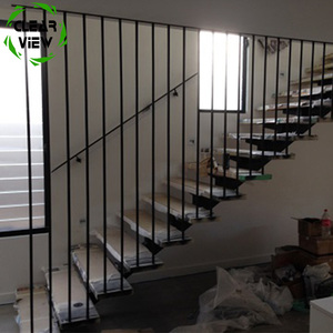 Clearview Furnishing Outdoor Modern Design Black Perforated Metal Stair <strong>Railing</strong> for House - Product Image 3