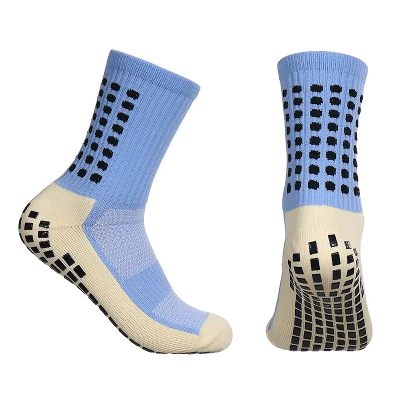 2023 Venta caliente al por mayor baratos hombres deportivos antideslizantes calcetines de equipo hogar al aire libre deporte baloncesto fútbol calcetines de agarre