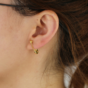 Promotion Gold Plated Fashion Jewelry High Polish <strong>Safety</strong> <strong>Pin</strong> Women <strong>Earring</strong> - Product Image 4