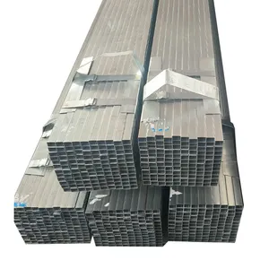 Tubería de acero y tubo cuadrados de carbono de sección hueca pregalvanizada con revestimiento de zinc para construcción